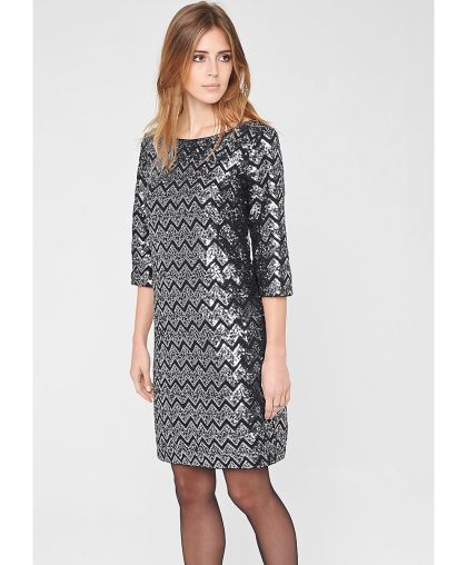 Rochie șifonată cu paiete